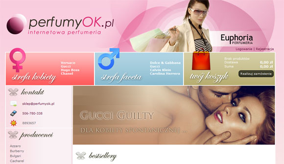 realizacja: internetowa perfumeria PerfumyOK.pl